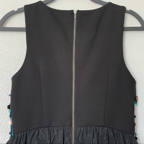 NWT Plenty by Tracy Reese Paillette Flutter Sequin Taffeta Mini Dress Size 8P - Picture 7 of 11